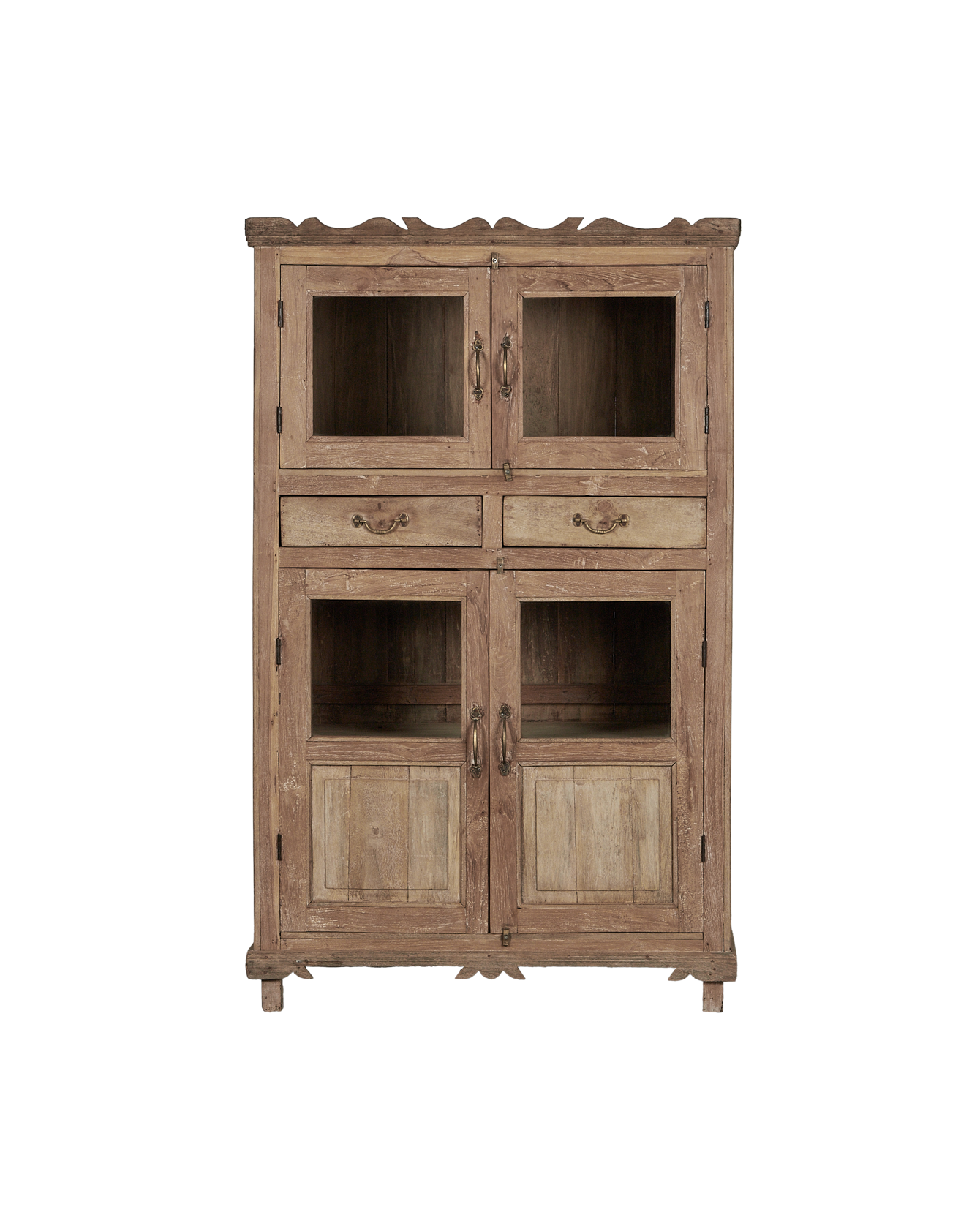 Vintage Wood Cabinet - Bleached from India made of Wood