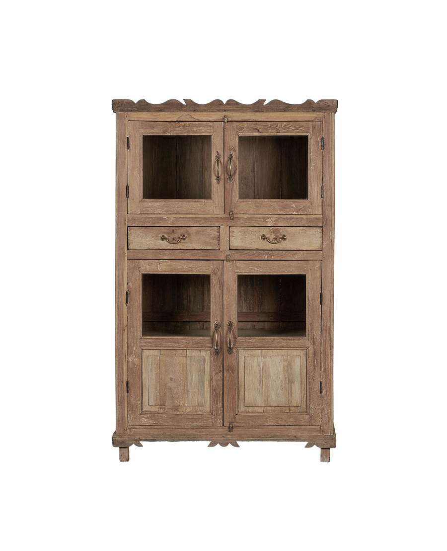 Vintage Wood Cabinet - Bleached from India made of Wood