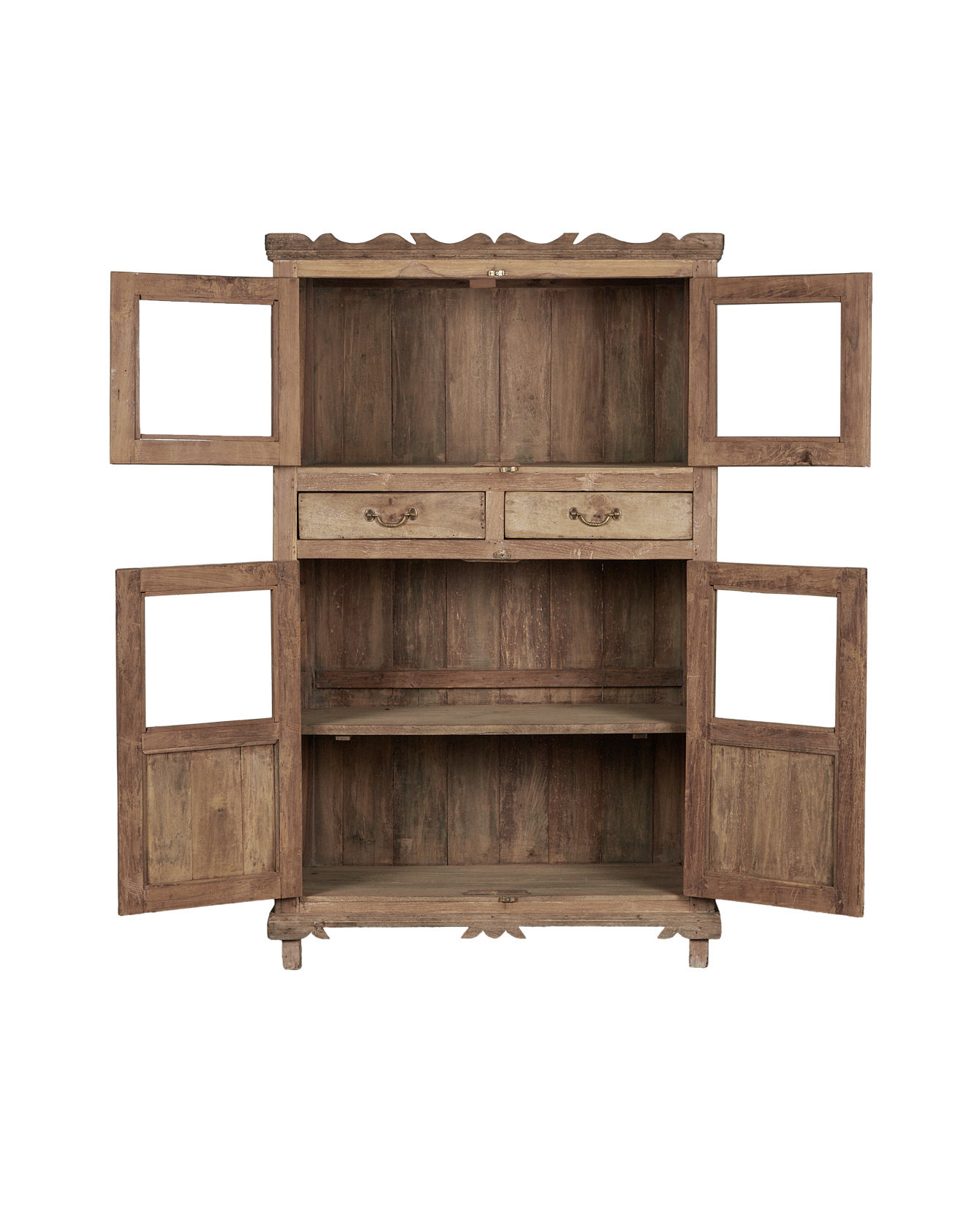 Vintage Wood Cabinet - Bleached from India made of Wood