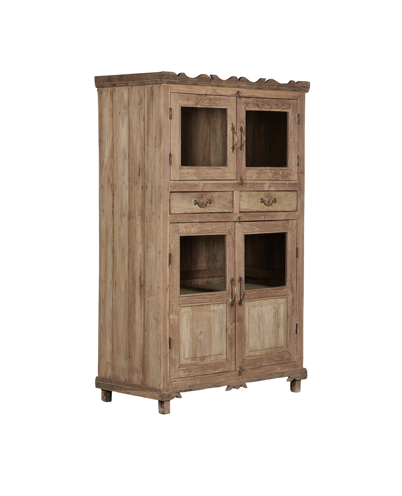 Vintage Wood Cabinet - Bleached from India made of Wood