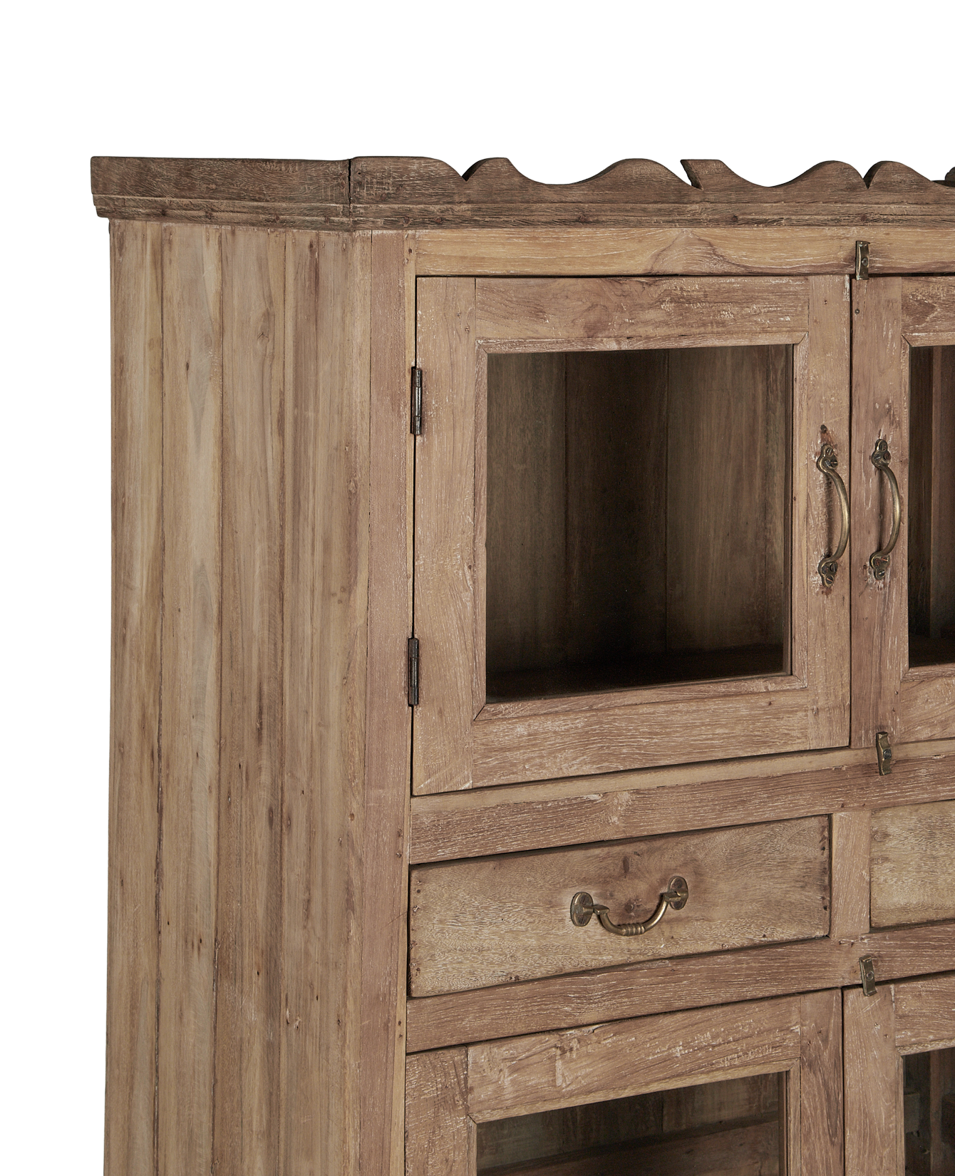 Vintage Wood Cabinet - Bleached from India made of Wood