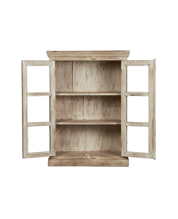 Wood Cabinet - White Wash