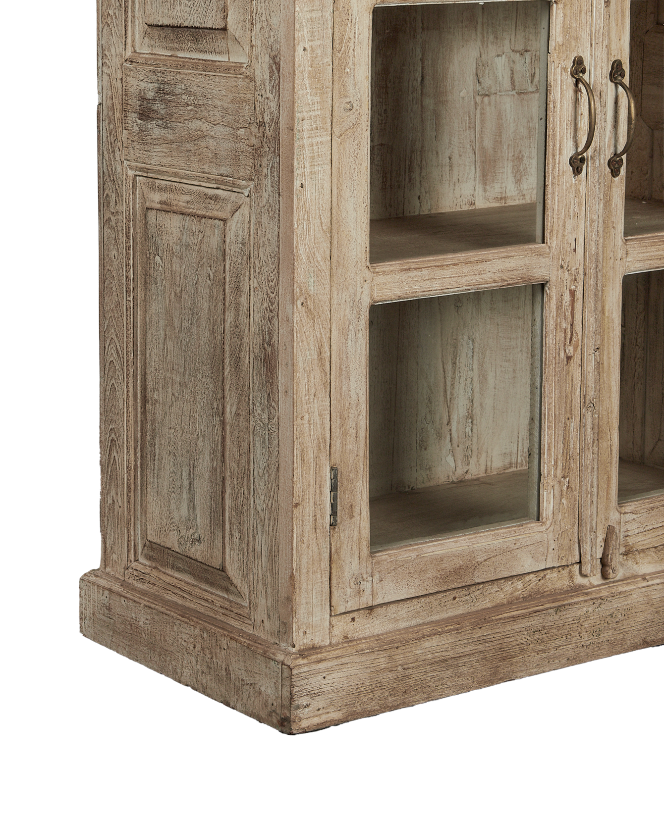 Vintage Wood Cabinet - White Wash from India made of Wood