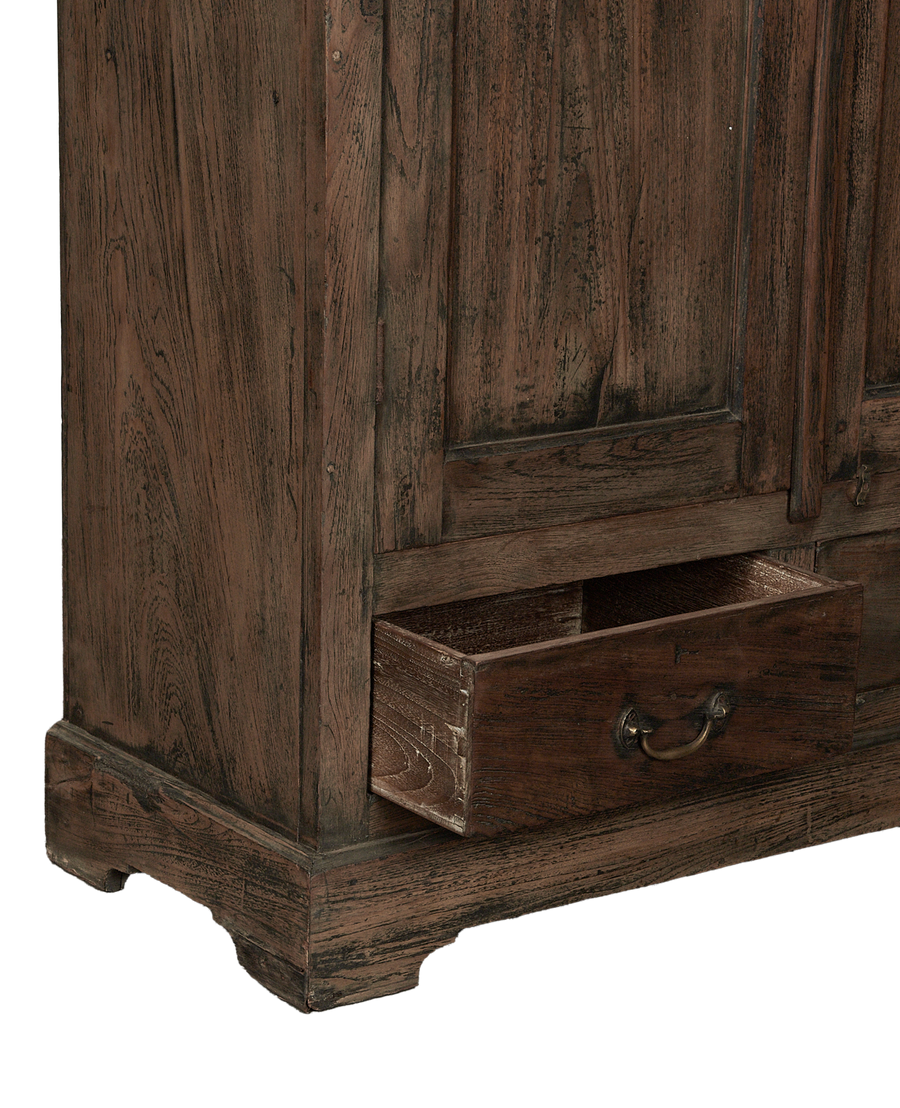 Vintage Wood Cabinet - Natural from India made of Wood