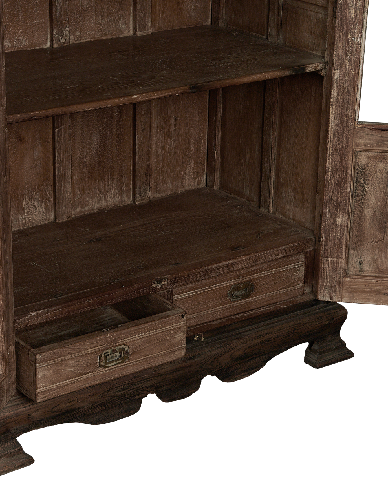 Vintage Wood Cabinet - Natural from India made of Wood