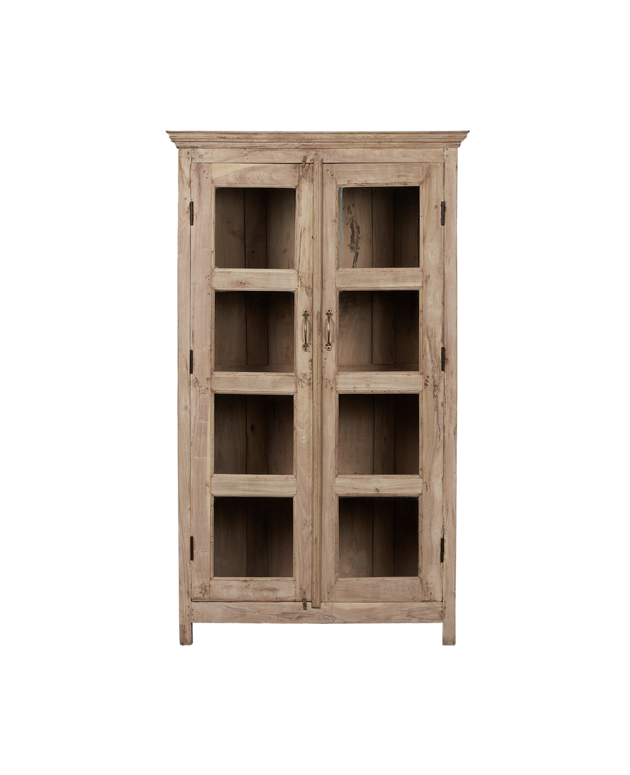 Vintage Wood Cabinet - Bleached from India made of Wood