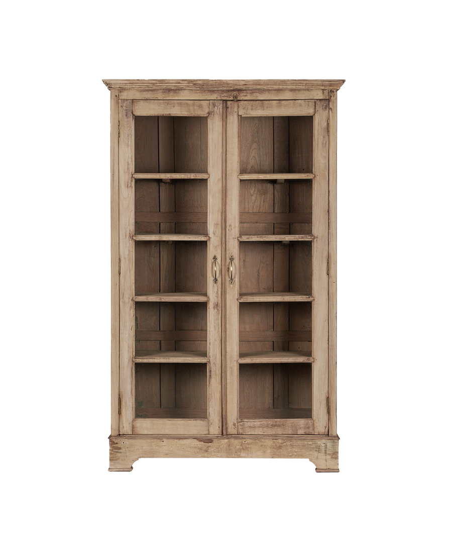 Vintage Wood Cabinet - Bleached from India made of Wood