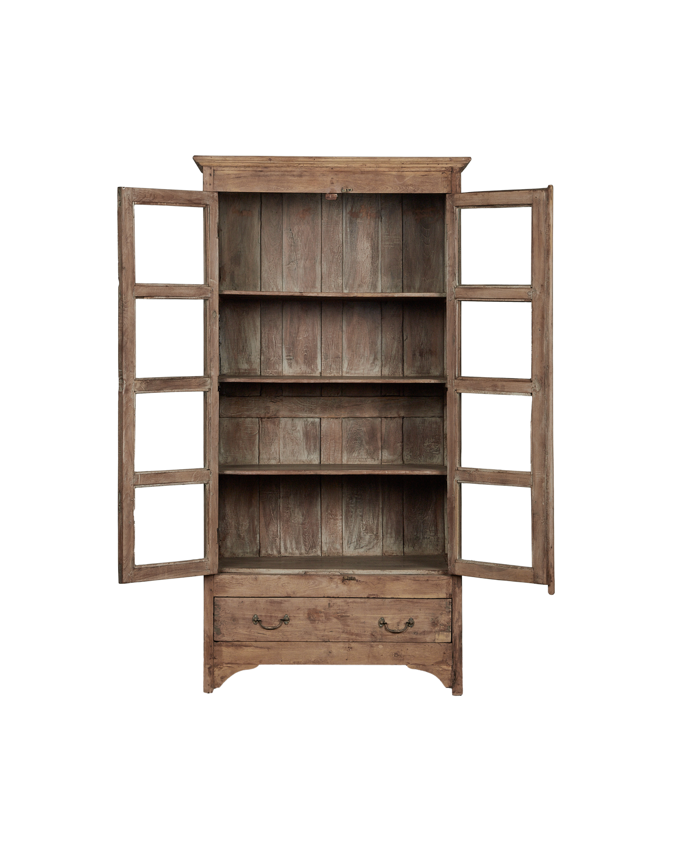 Vintage Wood Cabinet - Bleached from India made of Wood