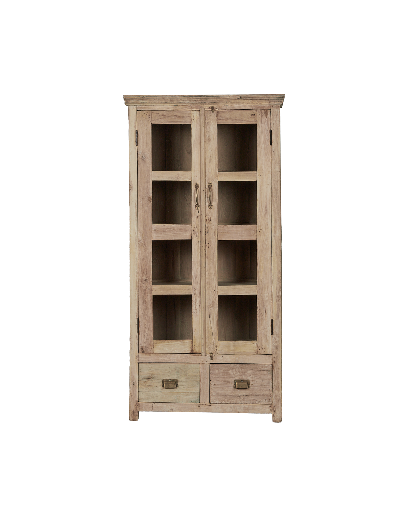 Vintage Wood Cabinet - Bleached from India made of Wood