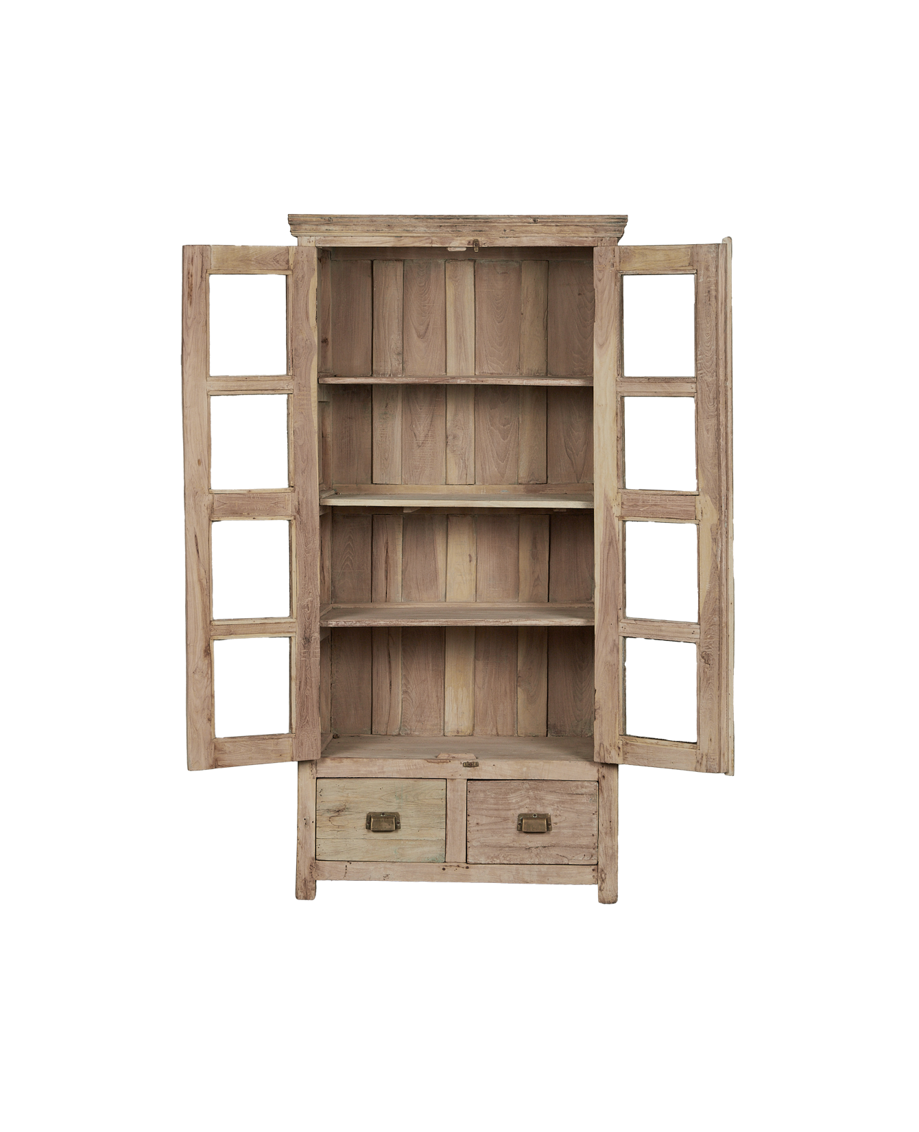 Vintage Wood Cabinet - Bleached from India made of Wood