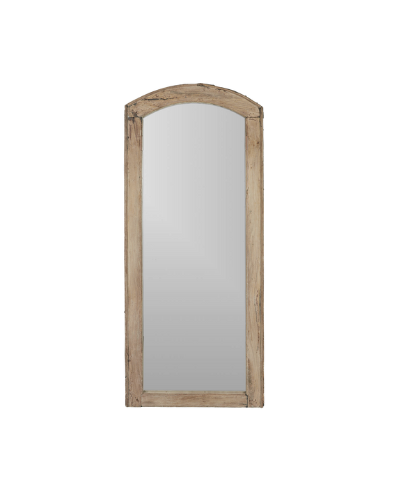 Teak Mirror - Arched