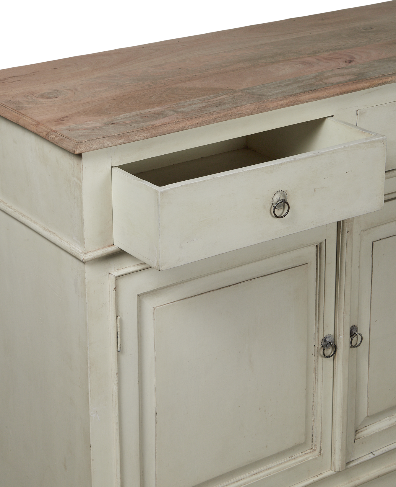 Vintage Wood Sideboard - White Wash from India made of Mango Wood