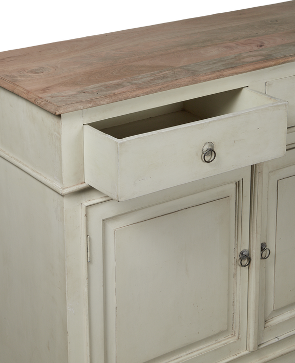 Wood Sideboard - White Wash