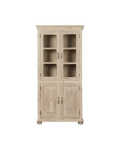 Wood & Glass Cabinet - Bleached