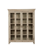 Wood & Glass Cabinet - Bleached