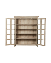 Wood & Glass Cabinet - Bleached