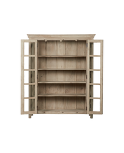 Wood & Glass Cabinet - Bleached