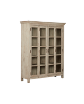 Wood & Glass Cabinet - Bleached