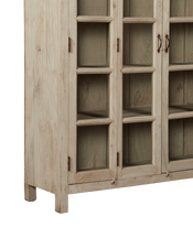 Wood & Glass Cabinet - Bleached