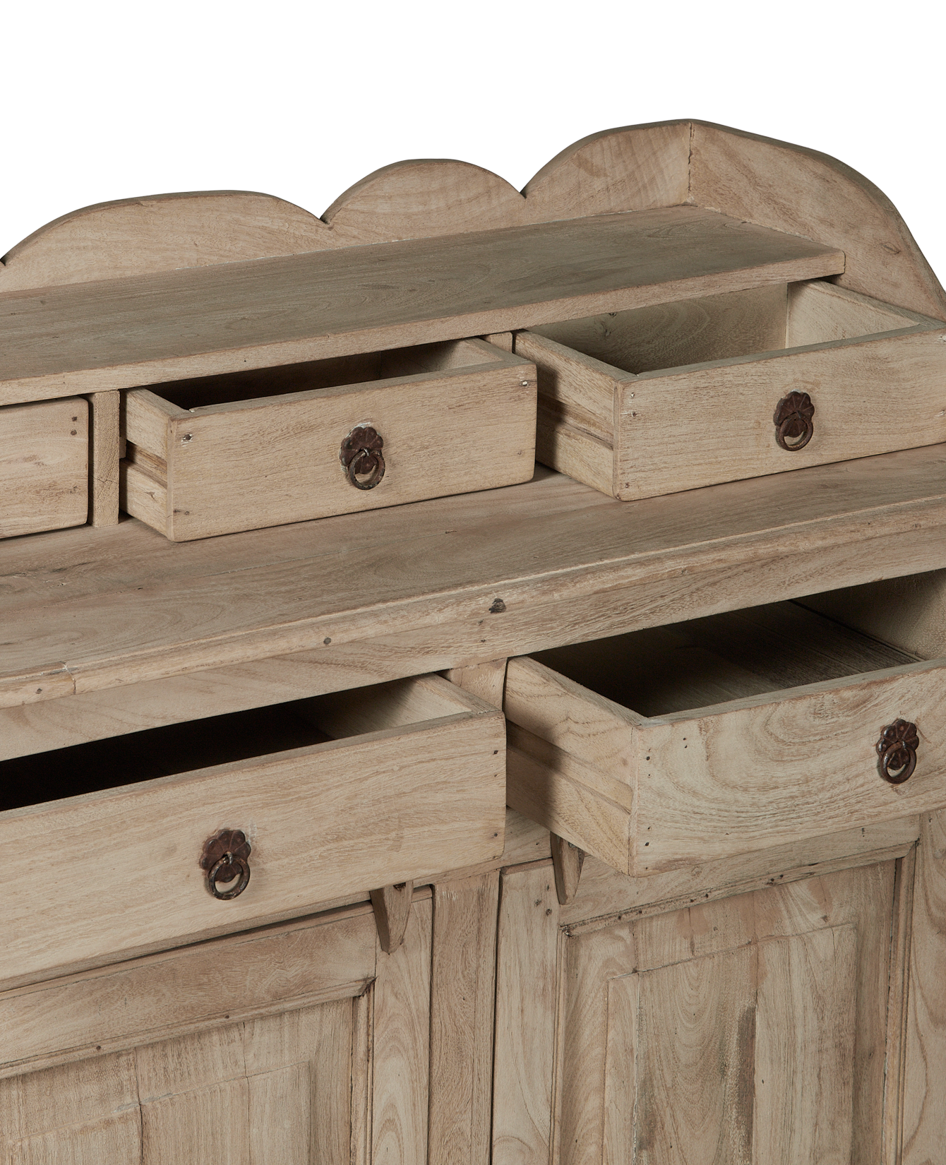 Vintage Wood Sideboard - Bleached from India made of Mango Wood