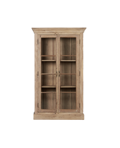 Wood & Glass Cabinet - Bleached