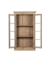 Wood & Glass Cabinet - Bleached