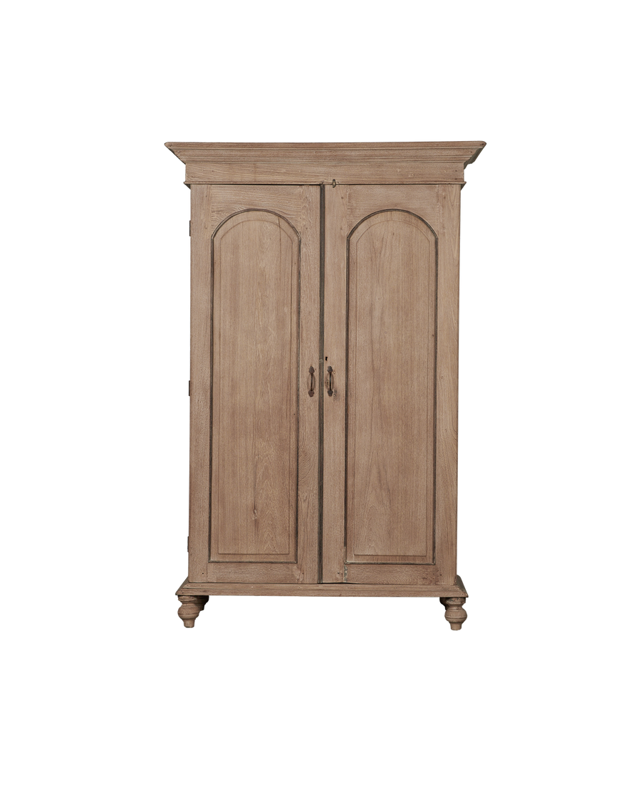 Vintage Wood Cabinet - Bleached from India made of Teak Wood