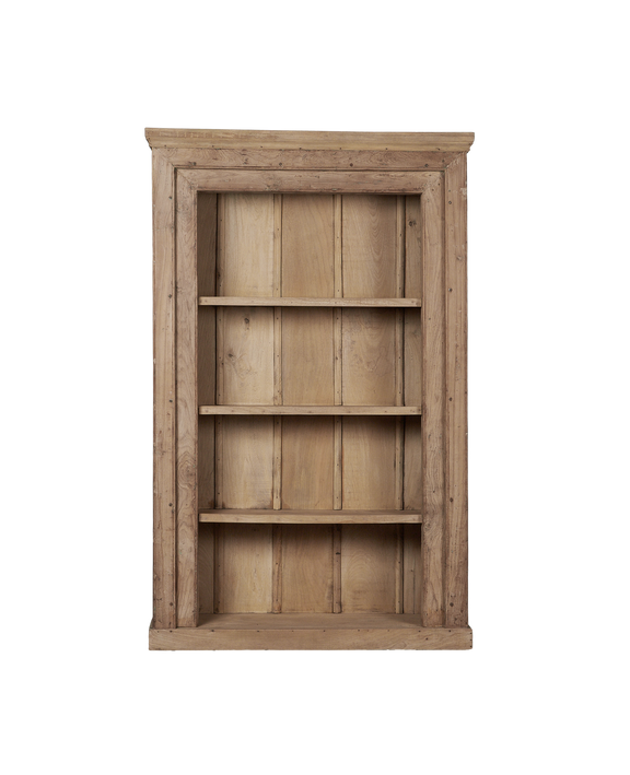 Wood Bookshelf - Bleached