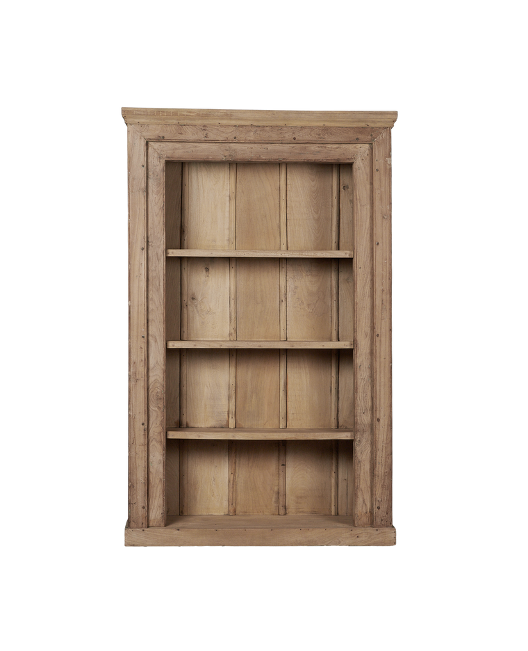 Wood Bookshelf - Bleached