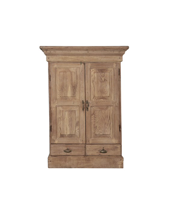 Wood Drawer Cabinet - Bleached