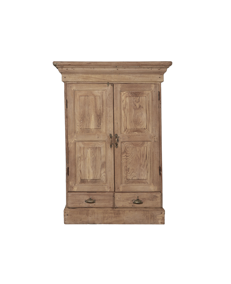 Wood Drawer Cabinet - Bleached