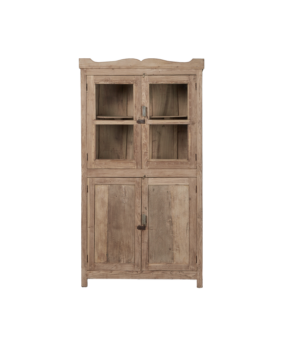 Glass Cabinet - Bleached