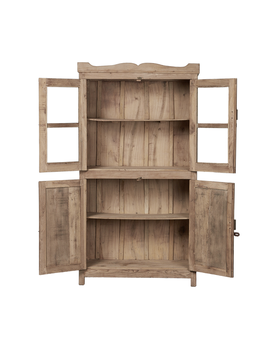 Glass Cabinet - Bleached