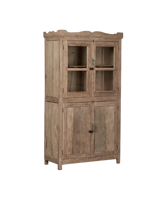 Glass Cabinet - Bleached