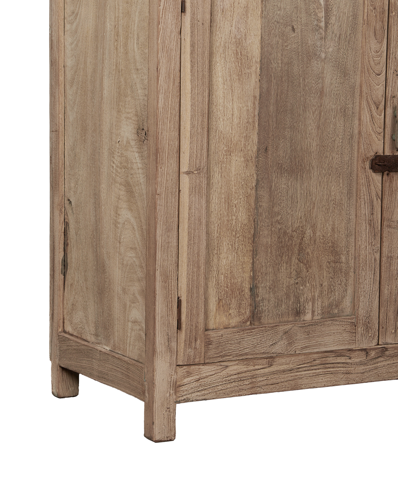 Vintage Glass Cabinet - Bleached from India made of Teak & Mango Wood