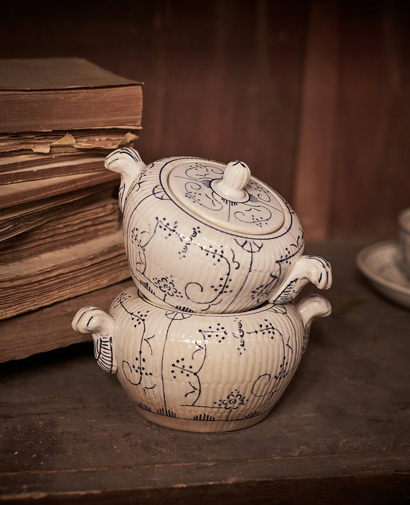 Royal Boch Sugar Bowl - Blue Floral