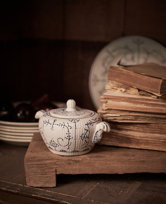 Royal Boch Sugar Bowl - Blue Floral