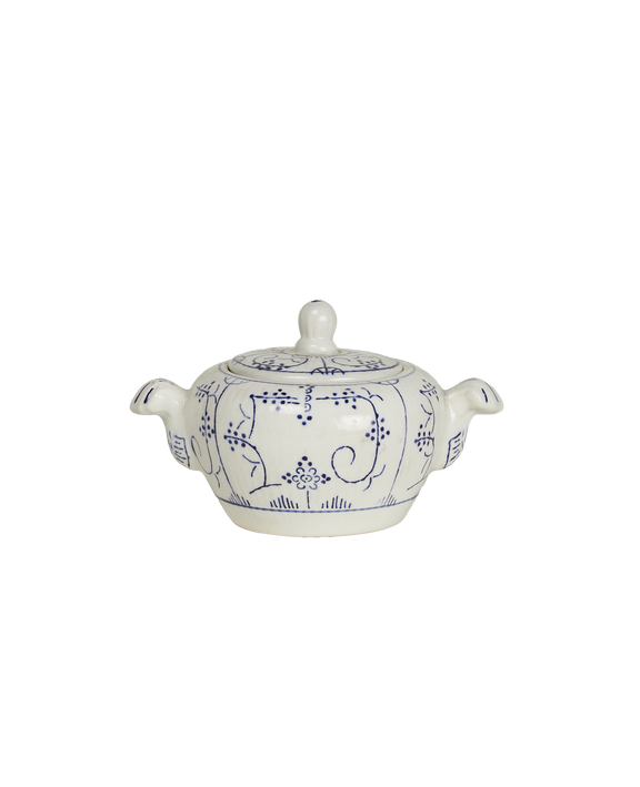 Royal Boch Sugar Bowl - Blue Floral