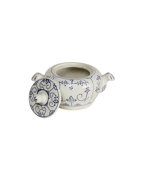 Royal Boch Sugar Bowl - Blue Floral