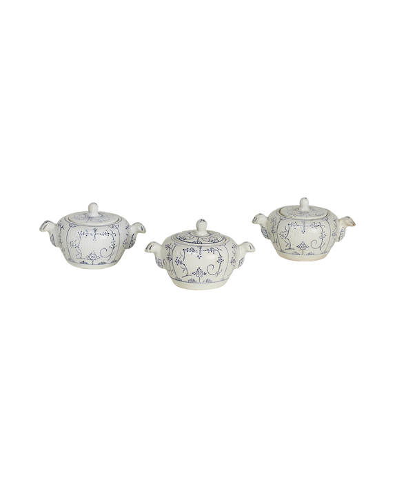 Royal Boch Sugar Bowl - Blue Floral
