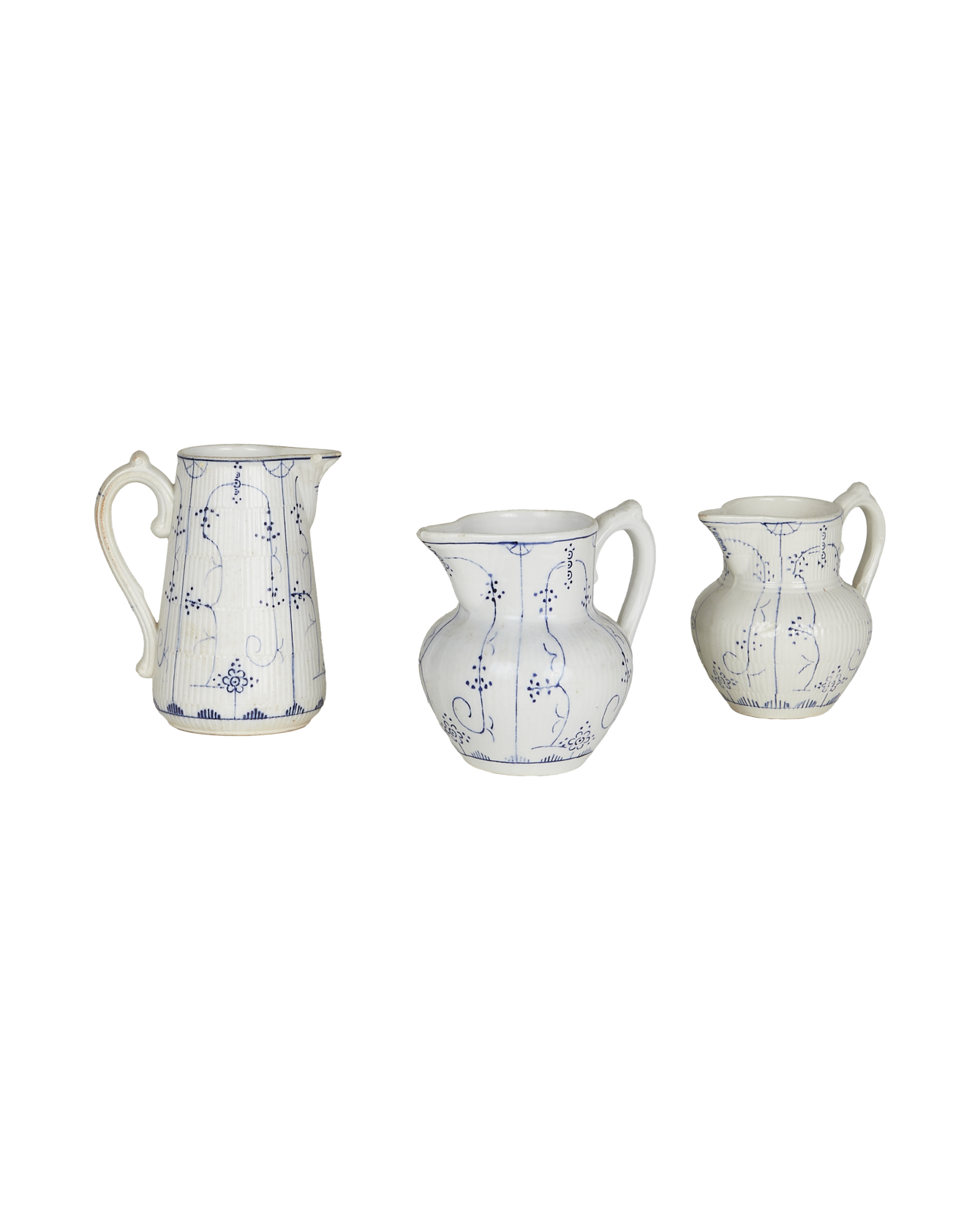 Vintage Royal Boch Creamer - Blue Floral from Belgium made of Ceramic