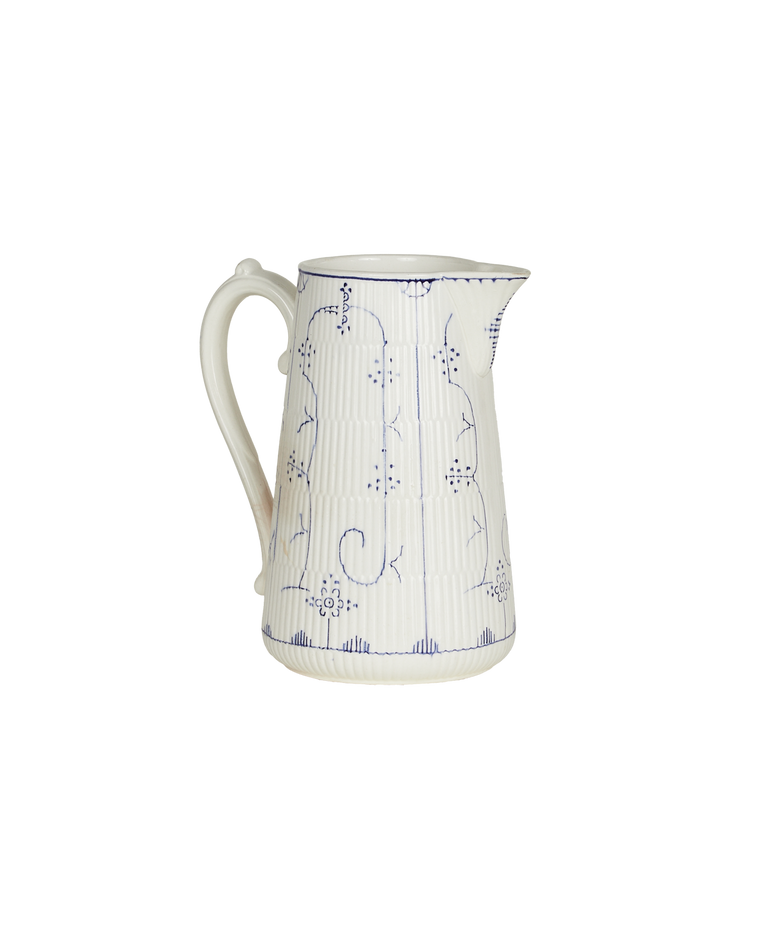 Royal Boch Pitcher - Blue Floral