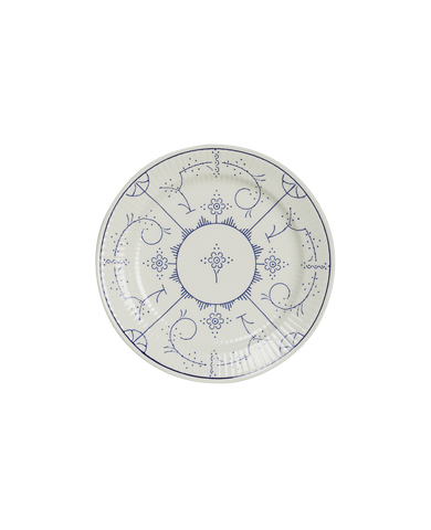 Vintage Royal Boch Plate - Blue Floral from Belgium made of Ceramic