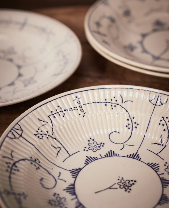 Royal Boch Dinner Bowl - Blue Floral