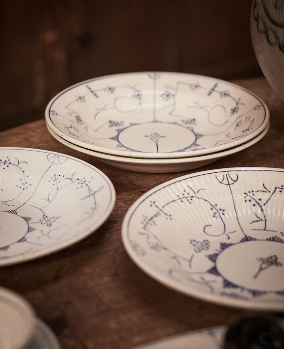 Royal Boch Dinner Bowl - Blue Floral