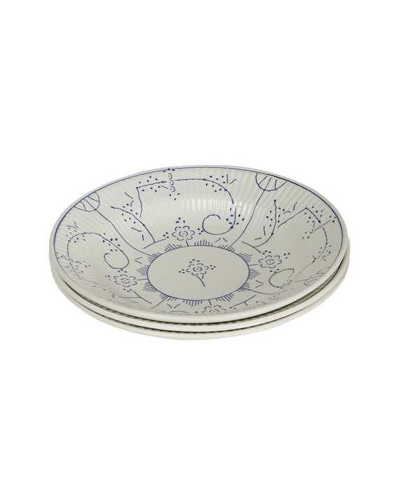 Royal Boch Dinner Bowl - Blue Floral