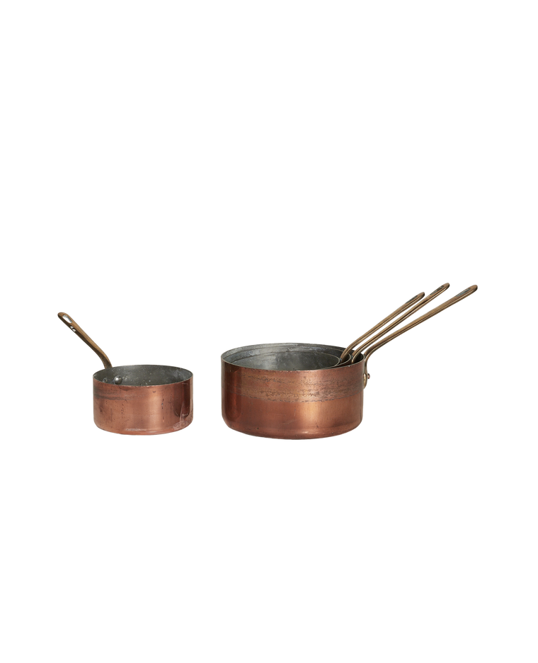 Copper Pot - 4pc Set