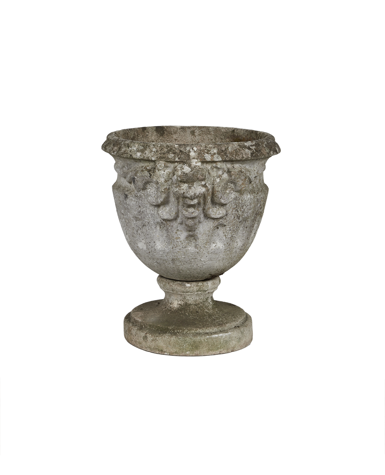 Antique Elevated Planter - 2 Piece from France made of Cement