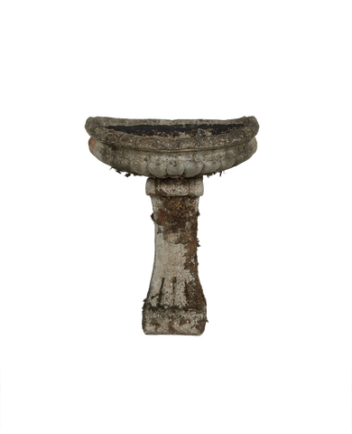 Antique Elevated Planter - 2 Piece from France made of Cement