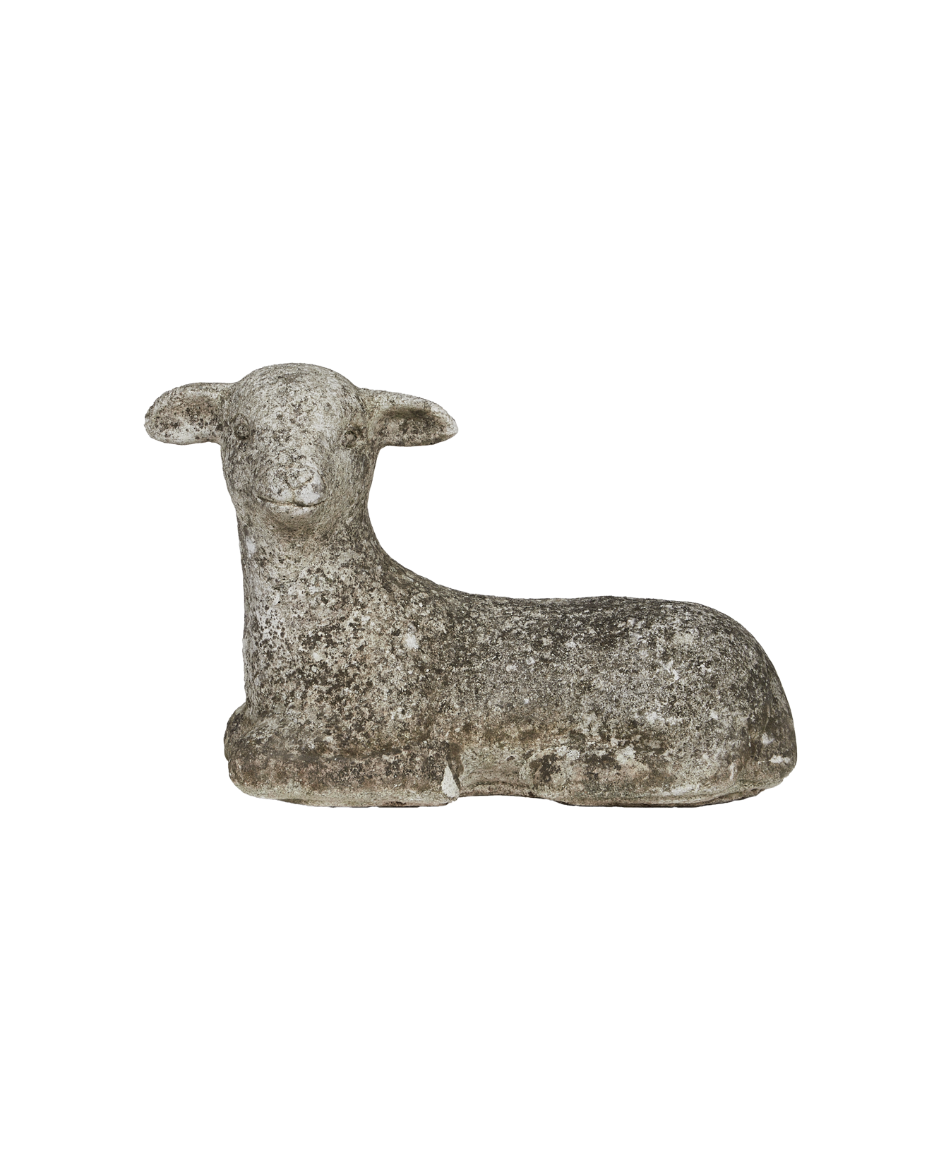 Antique Lamb Statue from France made of Cement